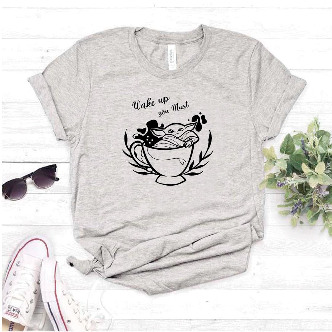 Camisa estampada tipo T- shirt Wake up Yoda — foto 2