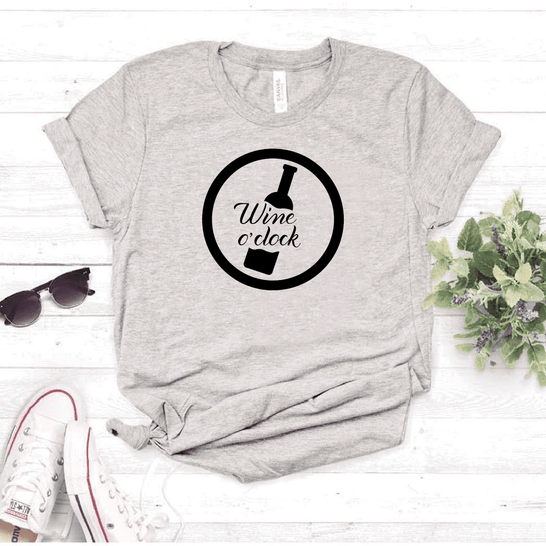 Camisa estampada tipo T- shirt Wine o Clock — foto 5