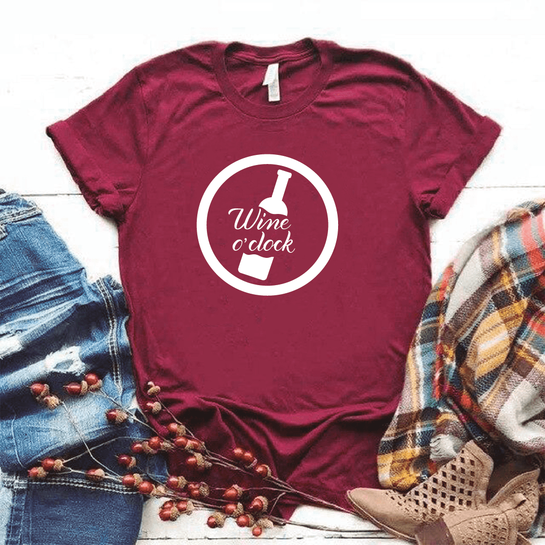 Camisa estampada tipo T- shirt Wine o Clock — foto 7