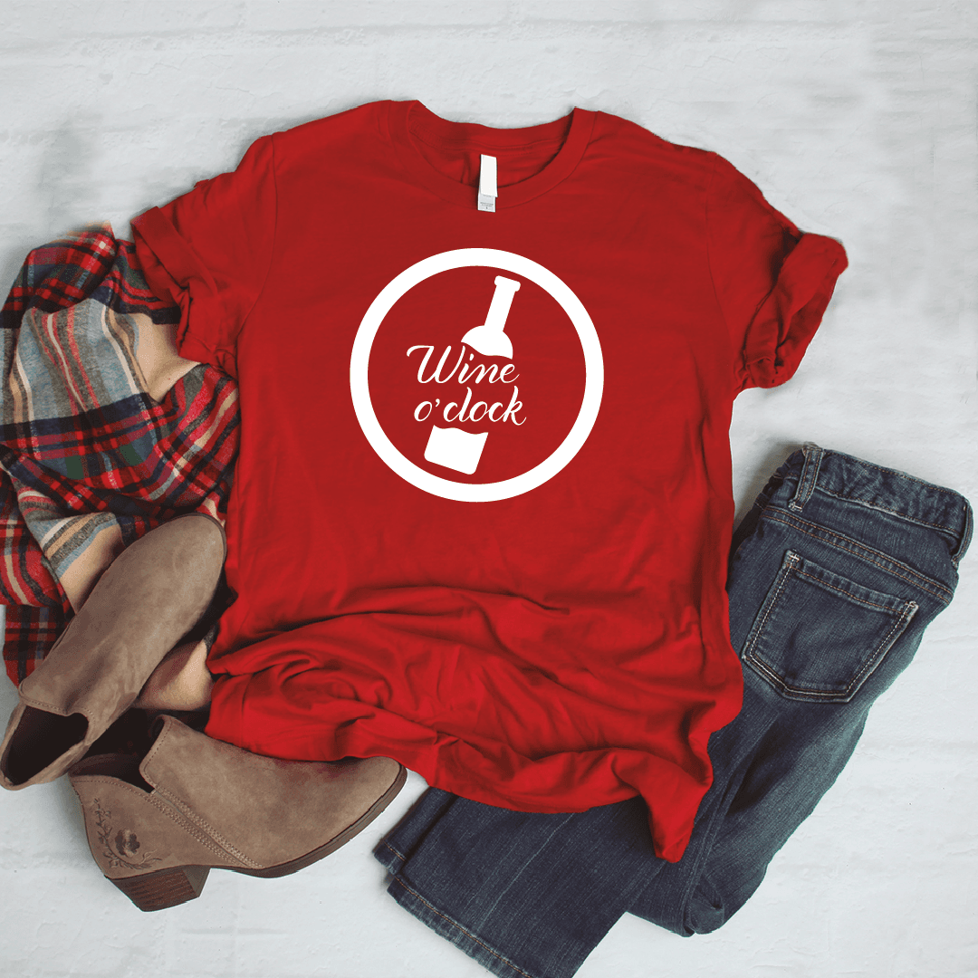 Camisa estampada tipo T- shirt Wine o Clock — foto 2