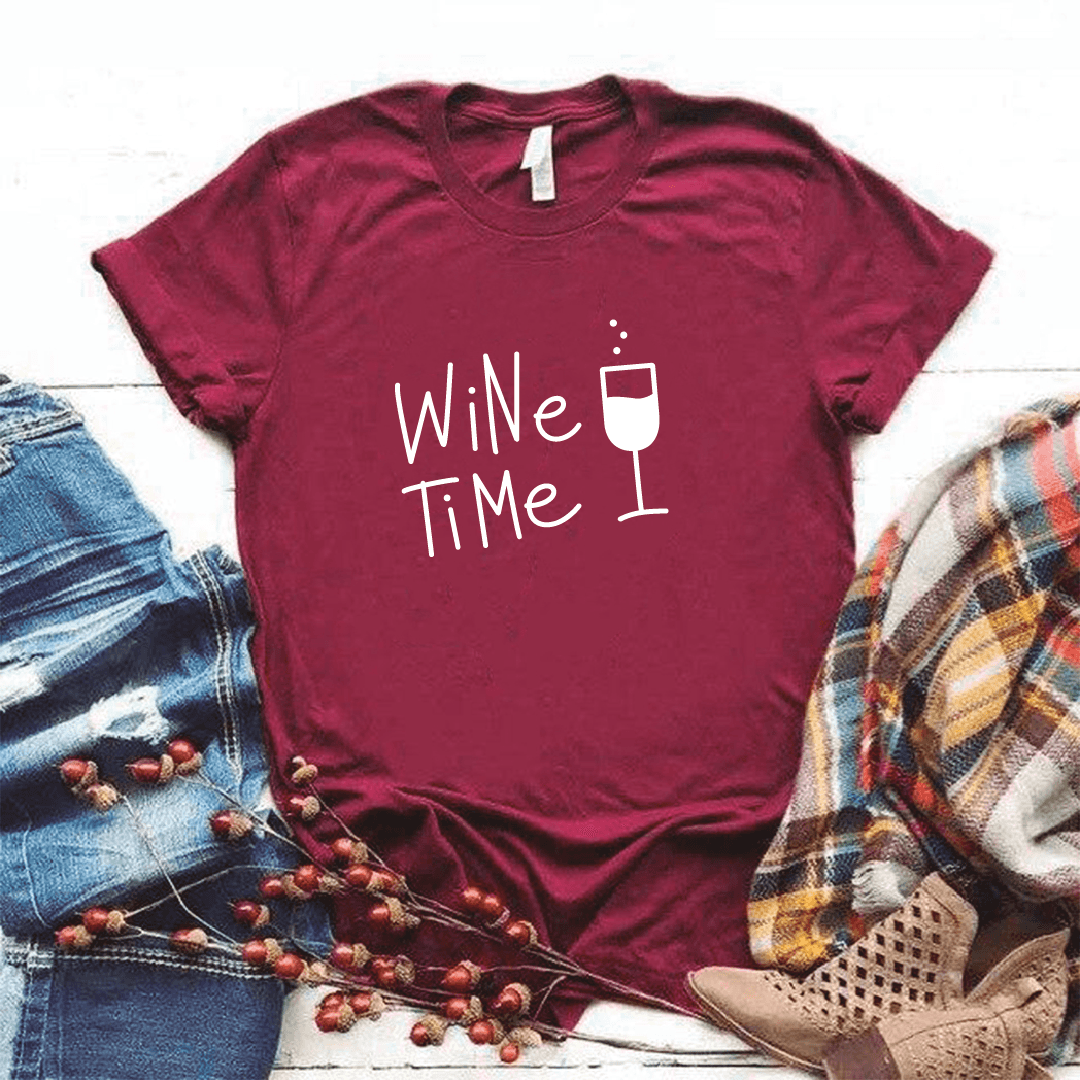Camisa estampada tipo T- shirt Wine Time — foto 7