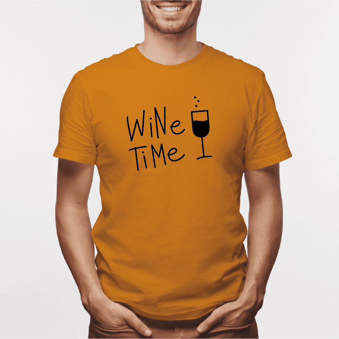 Camisa estampada para hombre  tipo T-shirt Wine Time — foto 3
