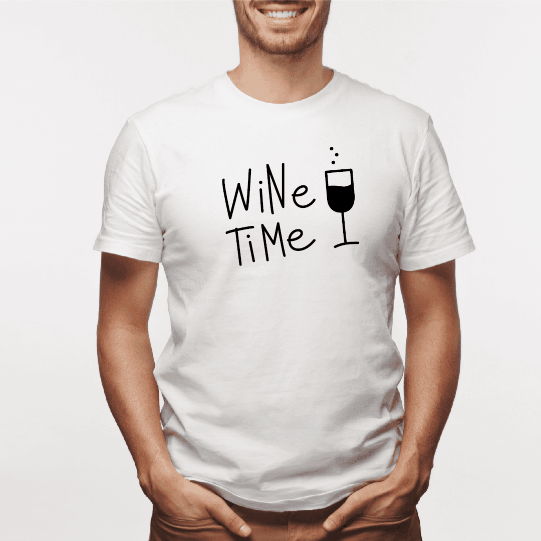 Camisa estampada para hombre  tipo T-shirt Wine Time — foto 5