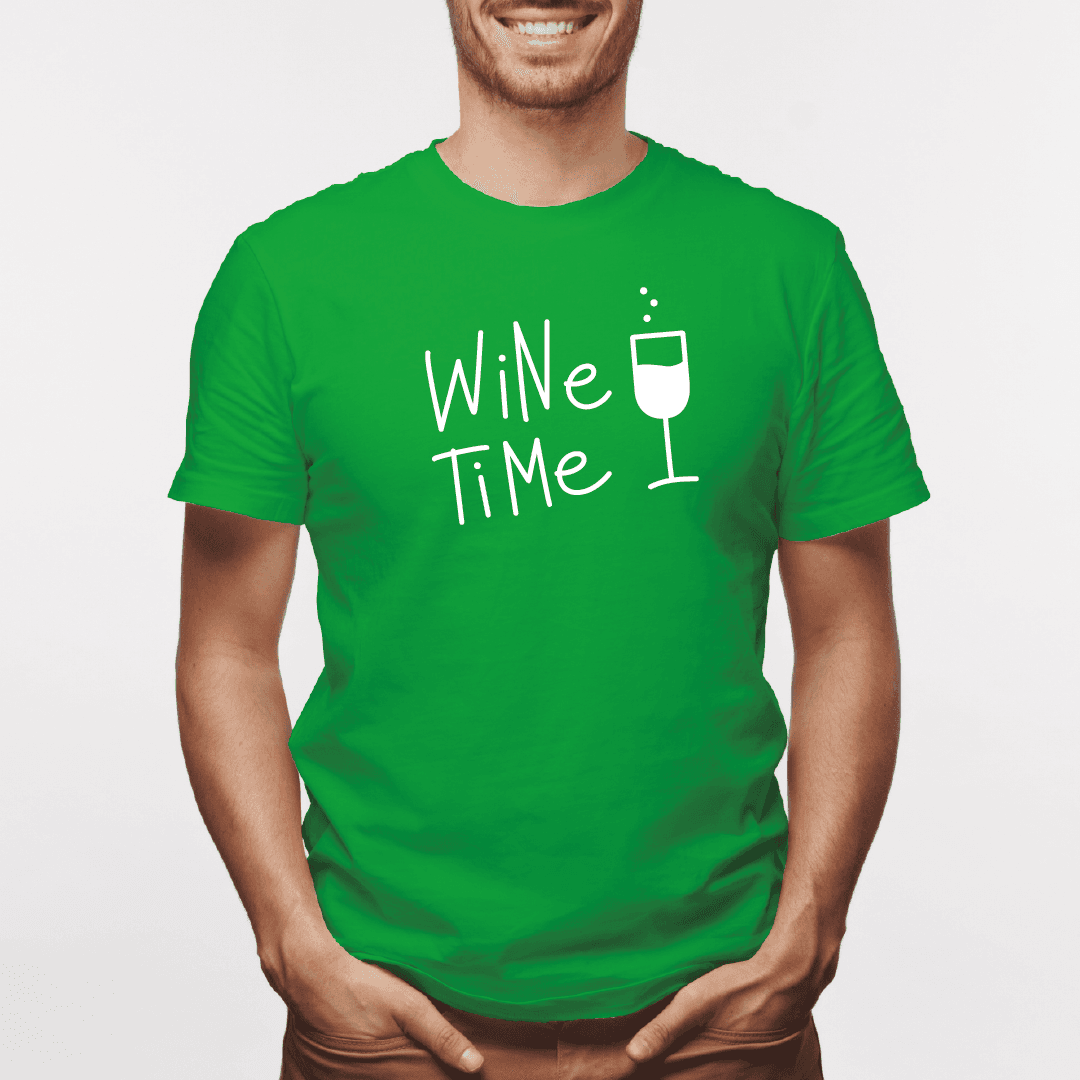 Camisa estampada para hombre  tipo T-shirt Wine Time — foto 6