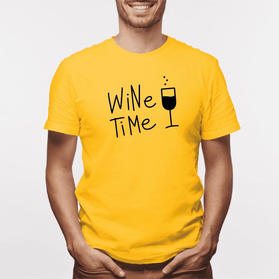 Camisa estampada para hombre  tipo T-shirt Wine Time — foto 7