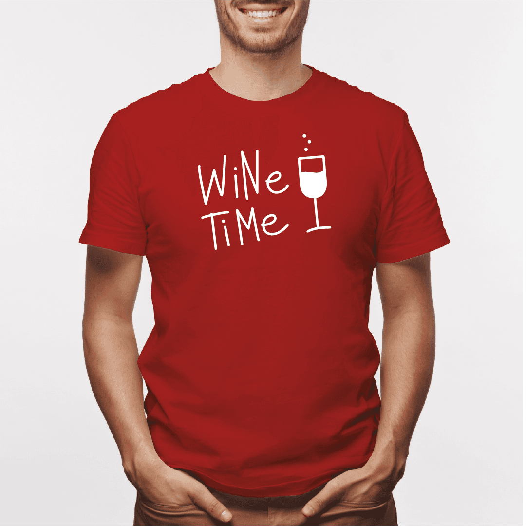 Camisa estampada para hombre  tipo T-shirt Wine Time — foto 1