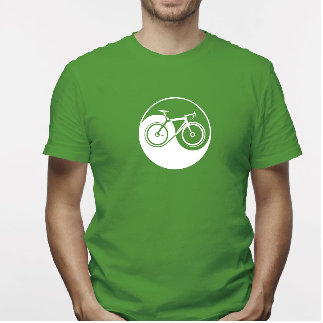 Camisa estampada para hombre  tipo T-shirt YING YANG BICICLETA — foto 2