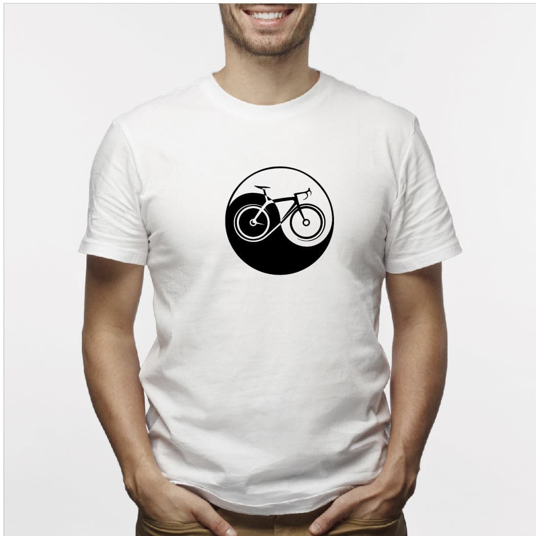 Camisa estampada para hombre  tipo T-shirt YING YANG BICICLETA — foto 3