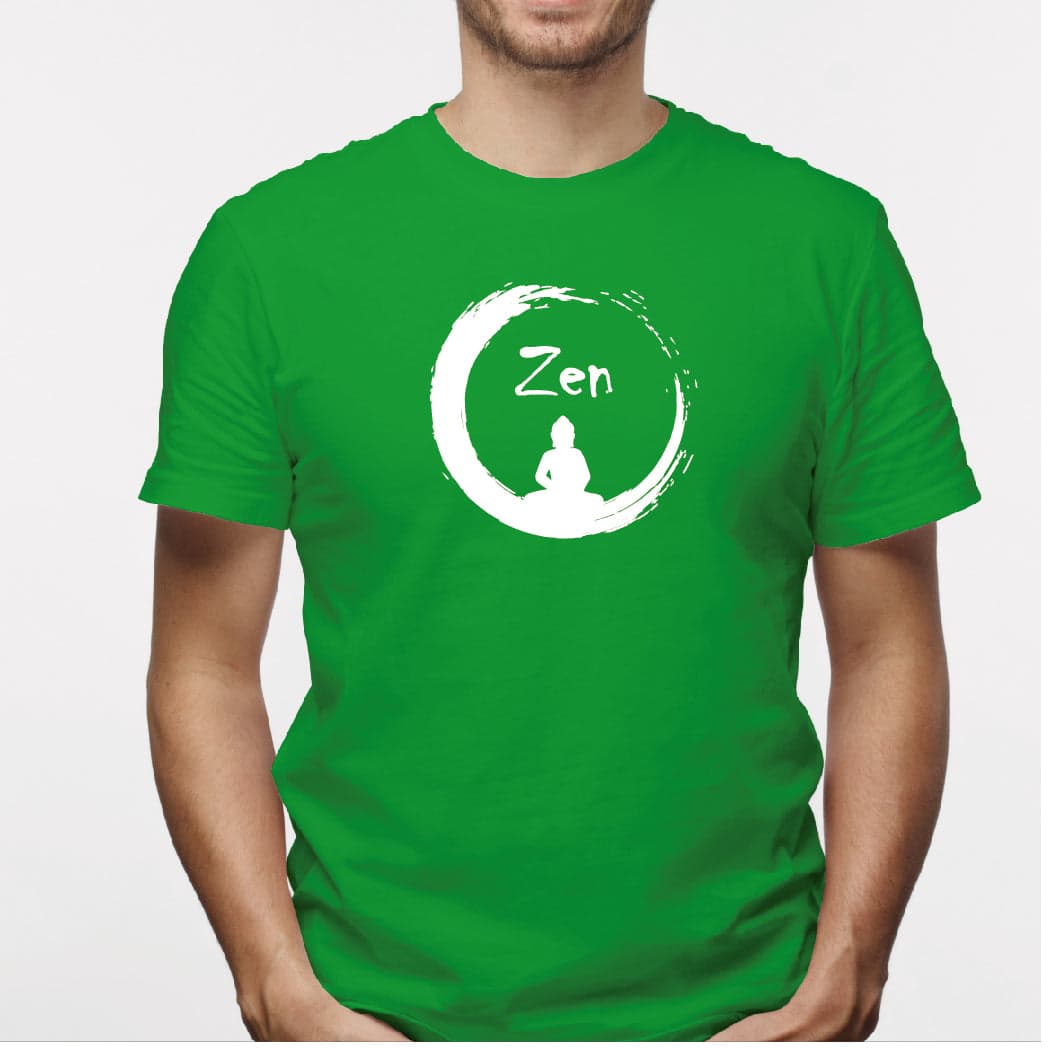 Camisa estampada para hombre  tipo T-shirt Zen buda — foto 3
