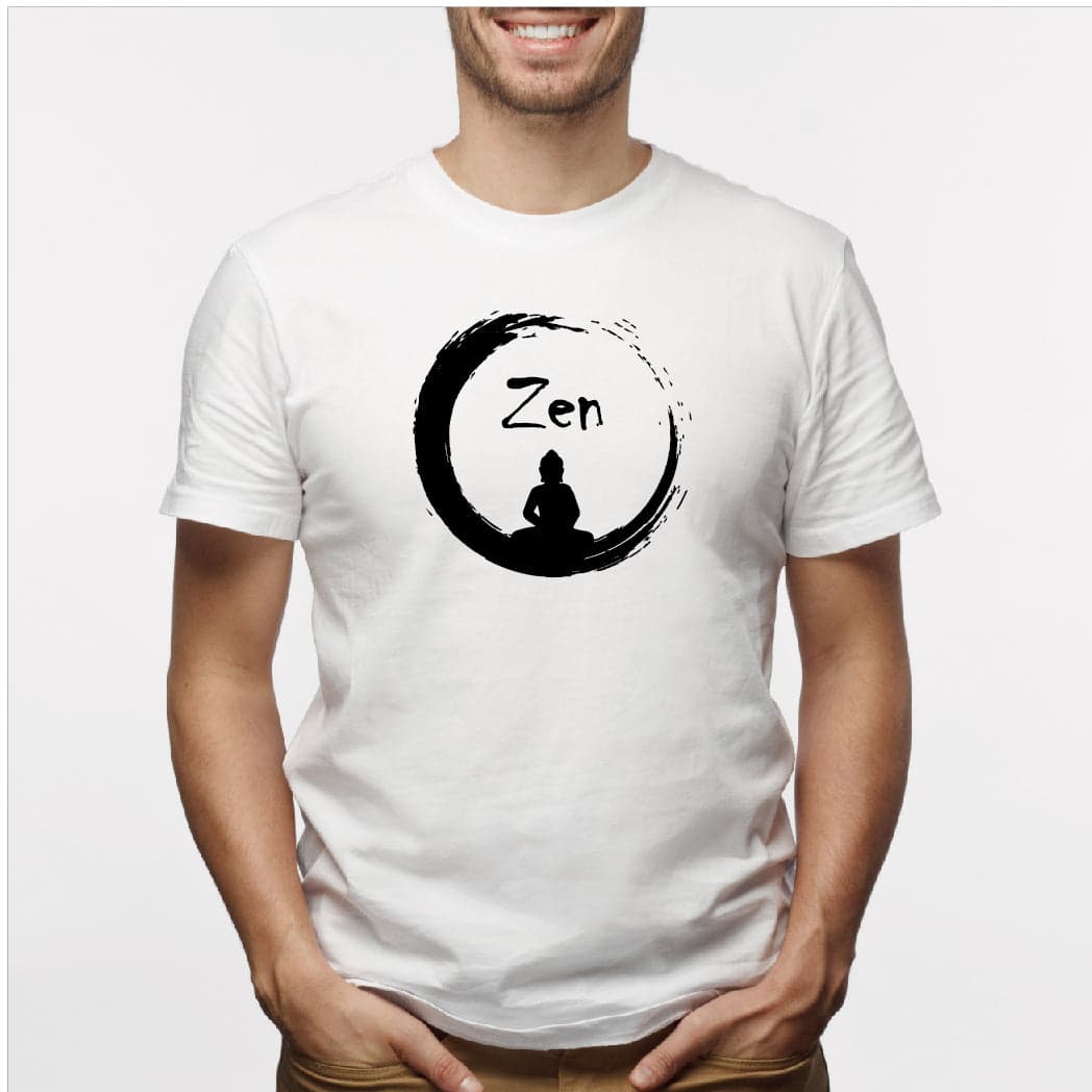Camisa estampada para hombre  tipo T-shirt Zen buda — foto 4