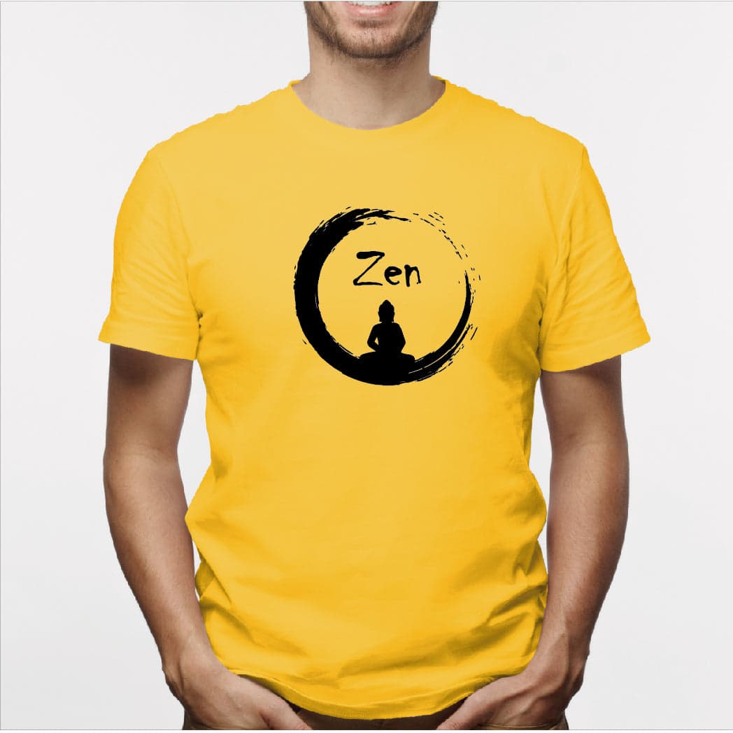 Camisa estampada para hombre  tipo T-shirt Zen buda — foto 5