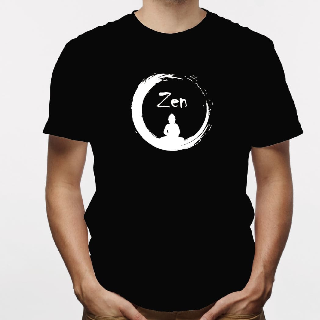 Camisa estampada para hombre  tipo T-shirt Zen buda — foto 2