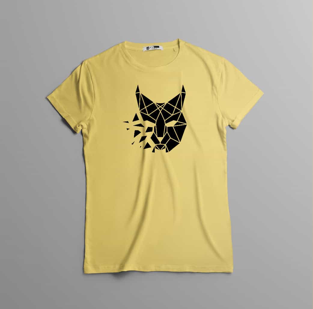 Camisa estampada para hombre tipo T-shirt Gato Lince