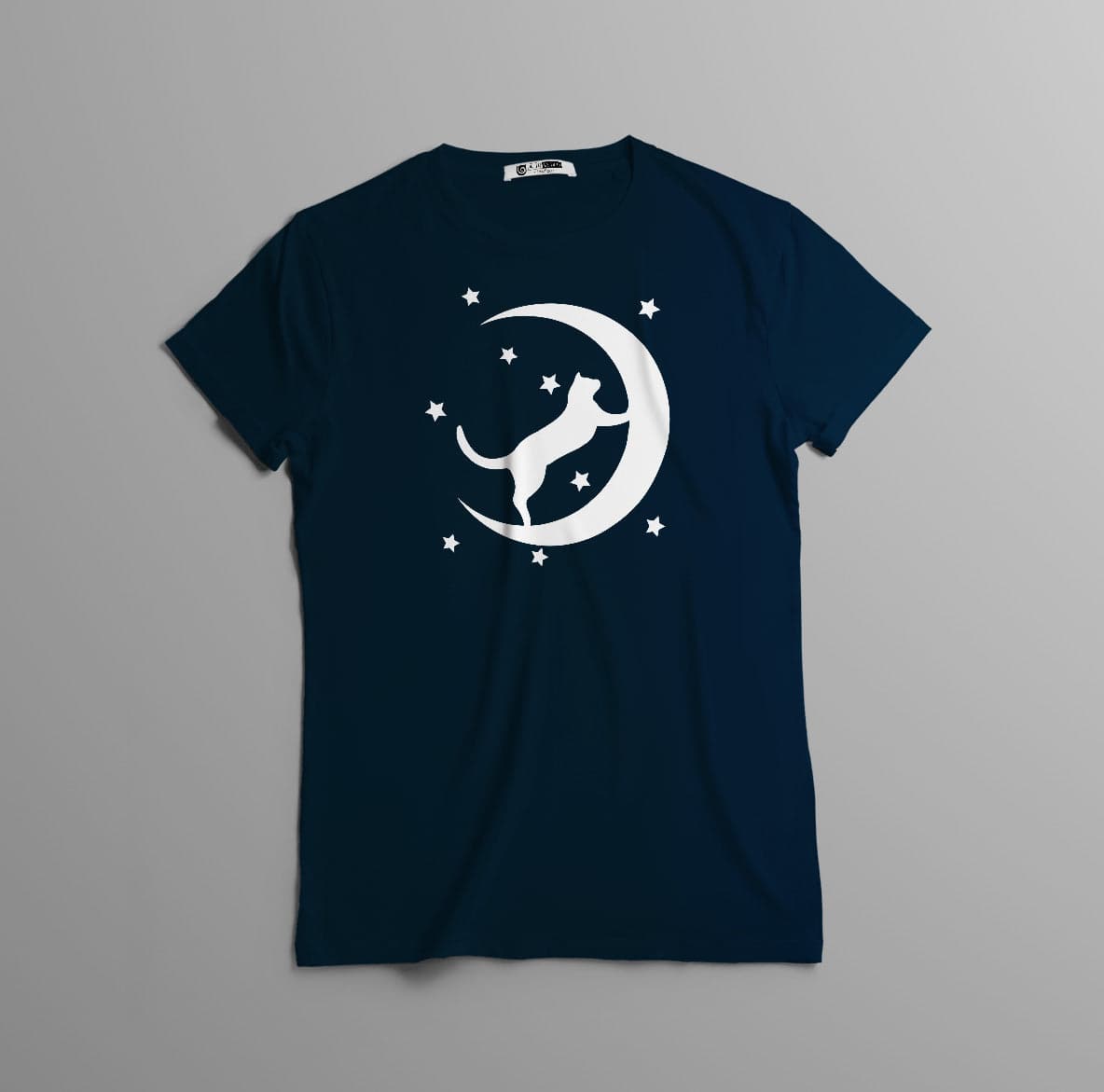 Camisa estampada tipo T-shirt GATO LUNA ESTRELLAS — foto 2