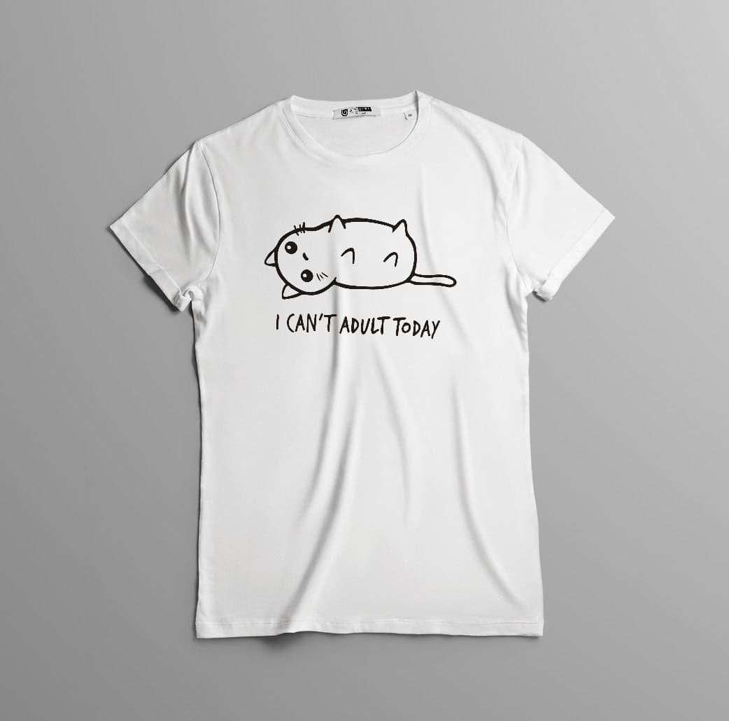 Camiseta estampada T-shirt Gatito Cant adult Today — foto 1