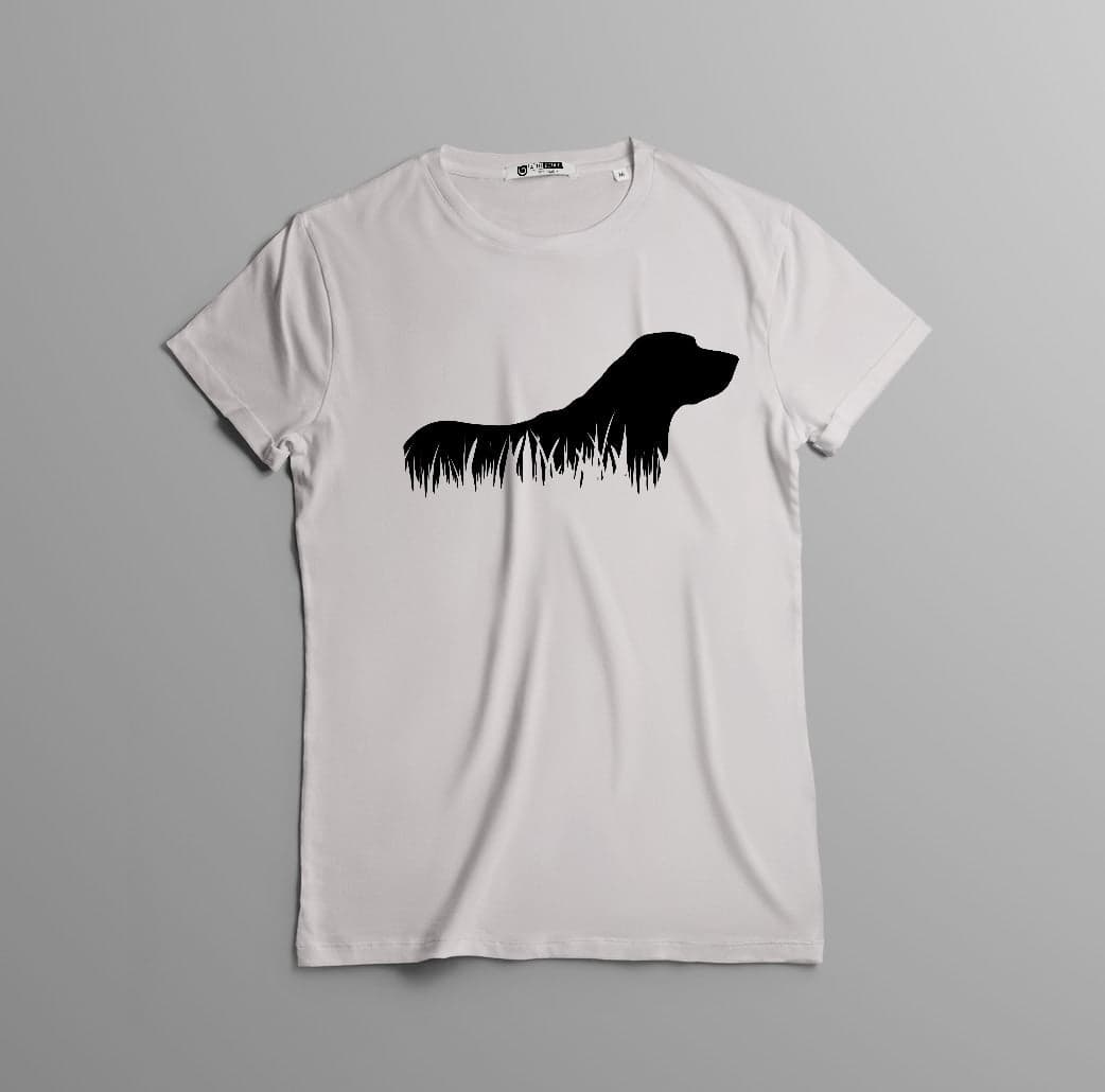 Camisa estampada tipo T-shirt PERRO EN PASTO — foto 4