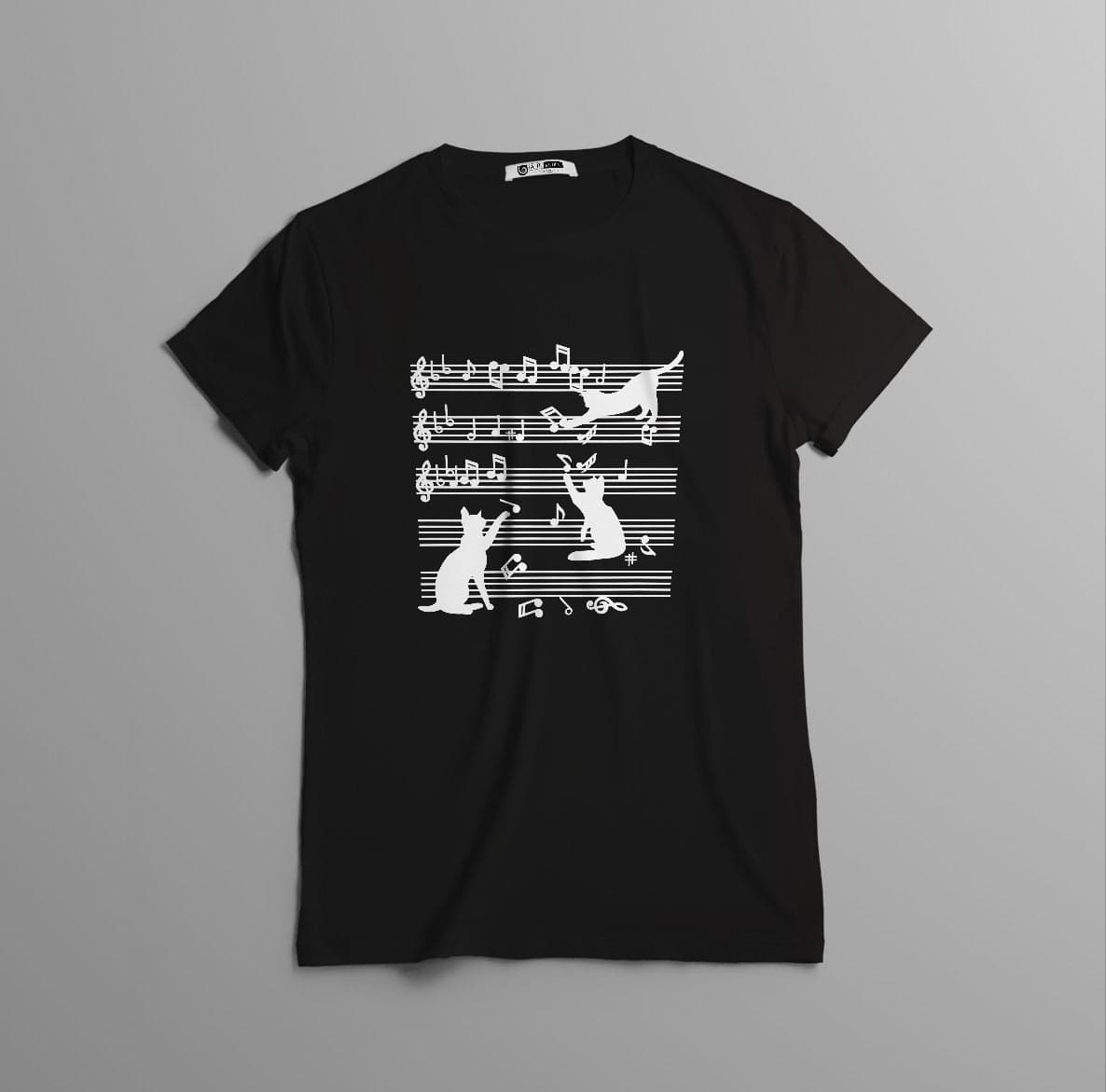 Camisa estampada tipo T- shirt GATO PARTITURA — foto 6