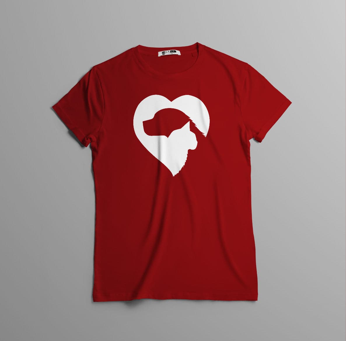 Camisa estampada tipo T-shirt Corazon perro gato — foto 4