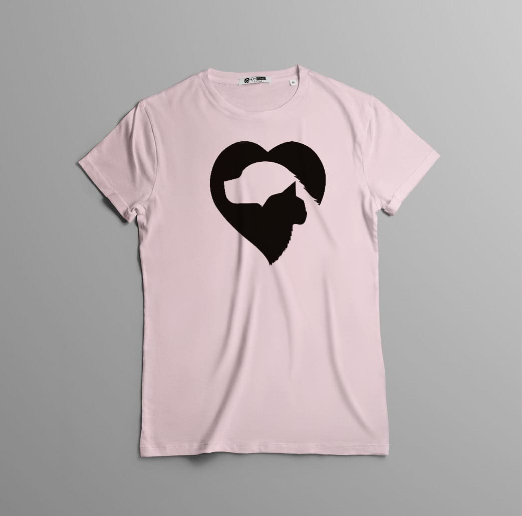 Camisa estampada tipo T-shirt Corazon perro gato — foto 5