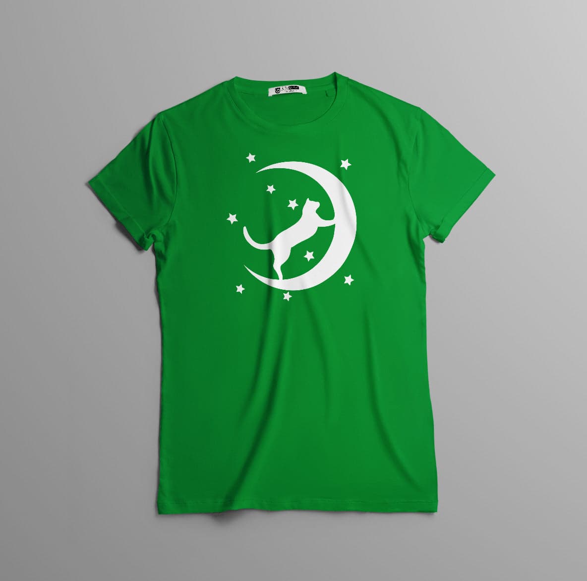 Camisa estampada tipo T-shirt GATO LUNA ESTRELLAS — foto 7