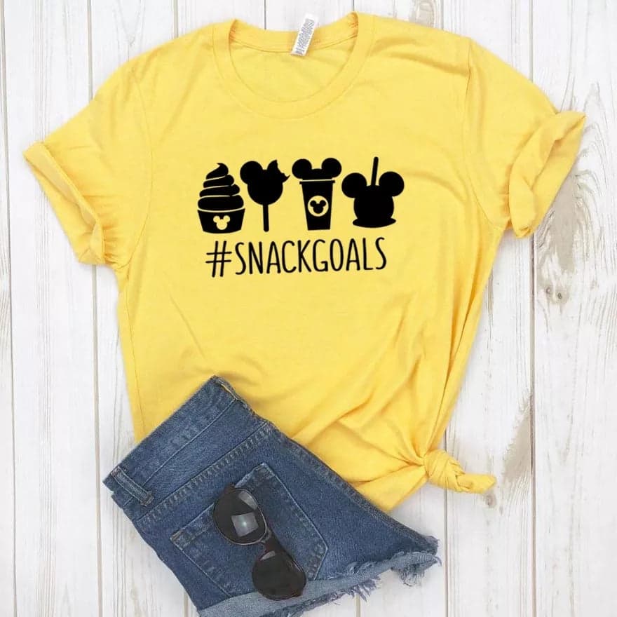 Camiseta estampada tipo T-shirt #SnackGoals — foto 4