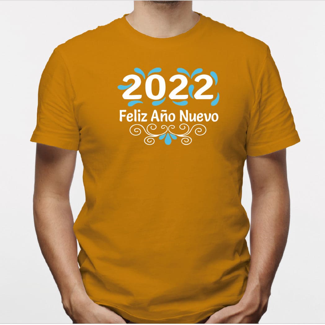 Camisa estampada para hombre tipo T-shirt (NAVIDAD) 2022 feliz año nuevo — foto 6