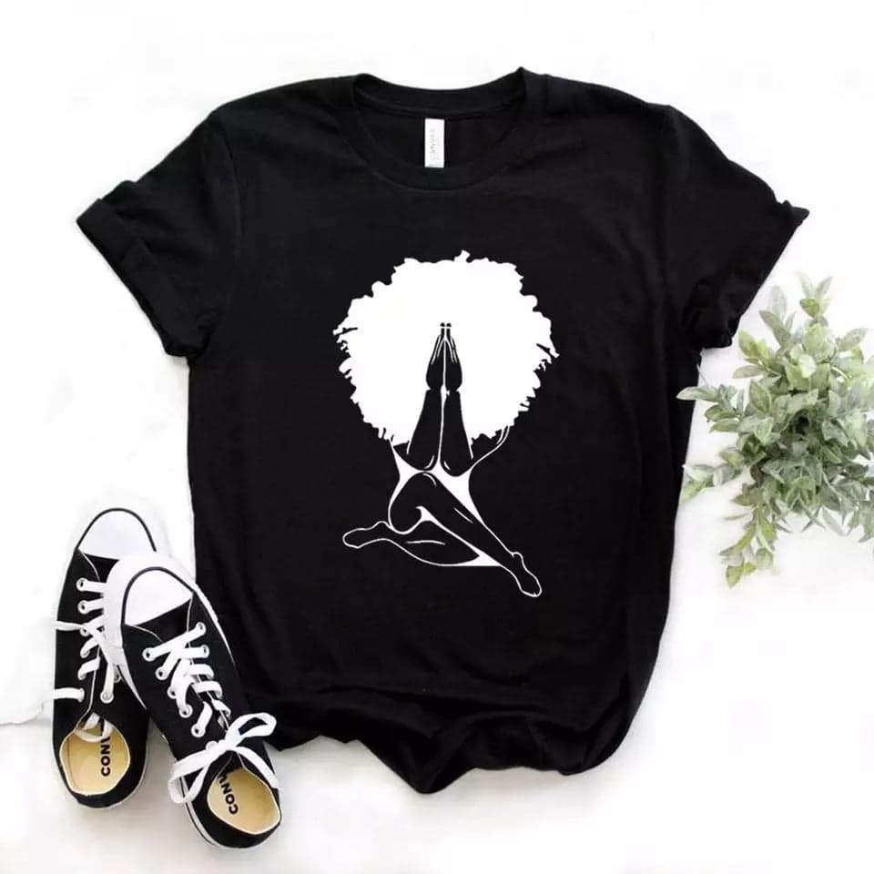 Camisetas estampada tipo T-shirt MUJER AFRO — foto 6