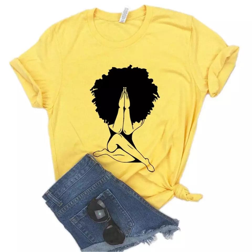 Camisetas estampada tipo T-shirt MUJER AFRO — foto 2