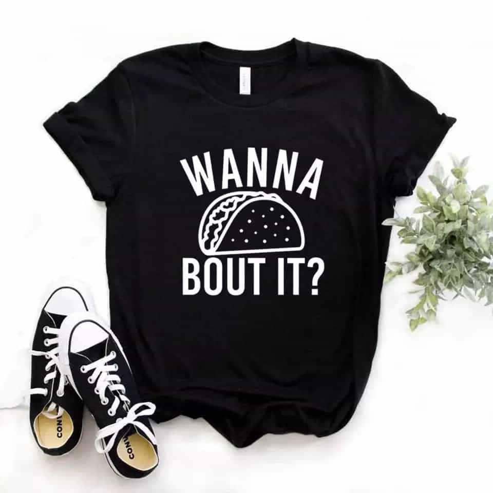 Camisa estampada tipo T-shirt Wanna TACO Bout it?