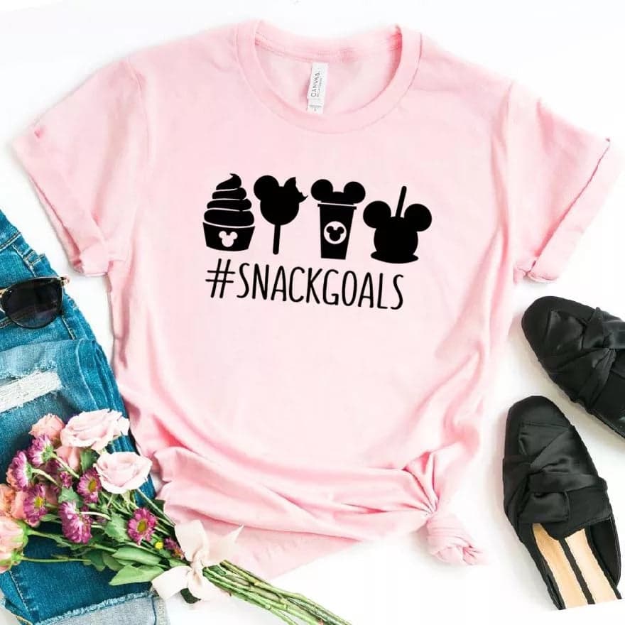 Camiseta estampada tipo T-shirt #SnackGoals — foto 1