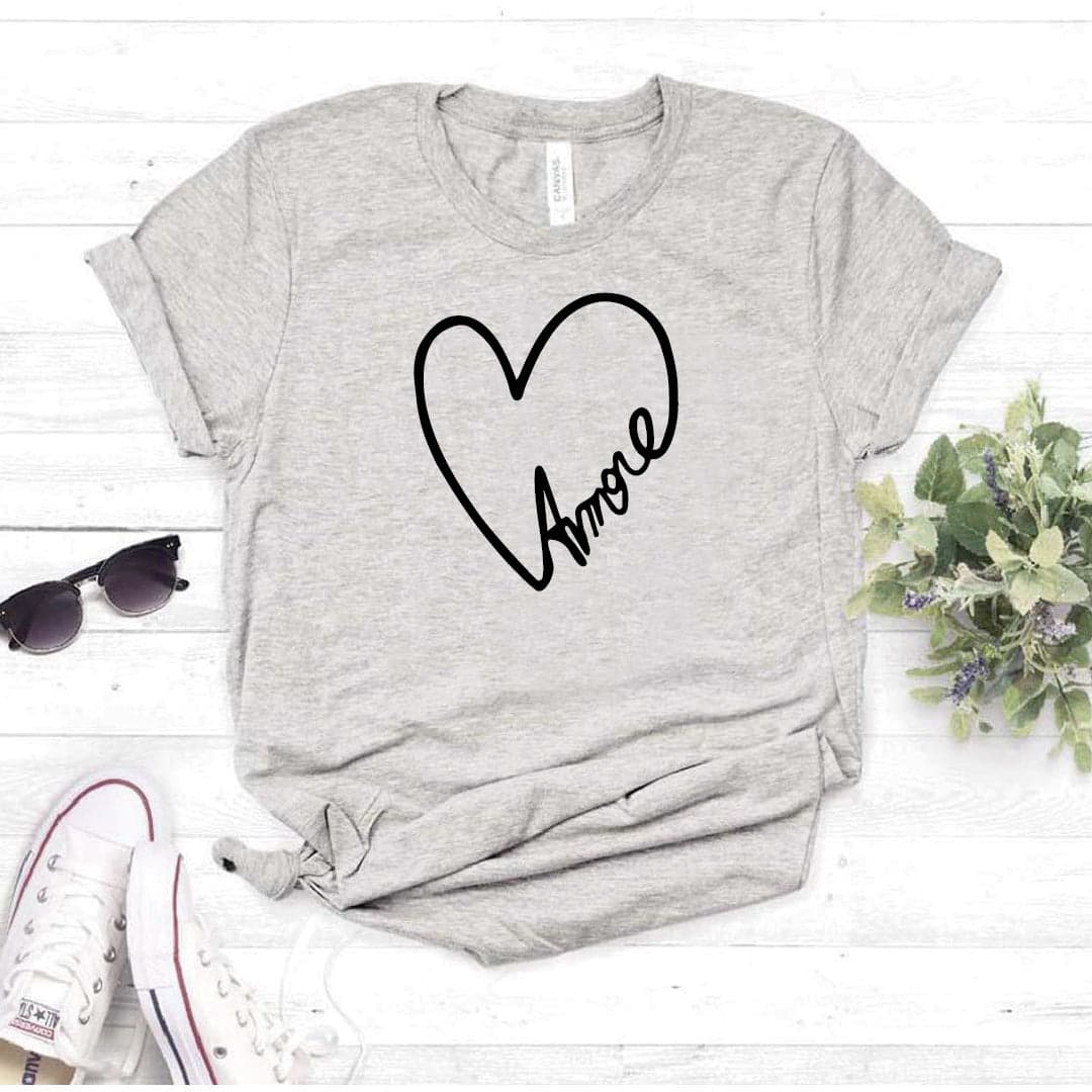 Camisa estampada tipo T-shirt AMORE CORAZON — foto 7