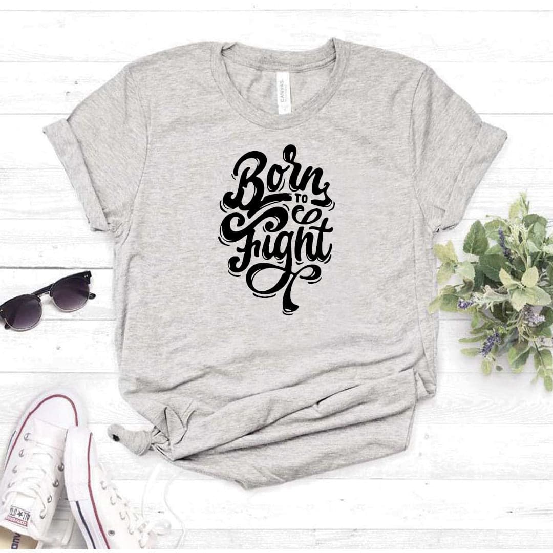 Camisa estampada tipo T-shirt BORN TO FIGTH — foto 7