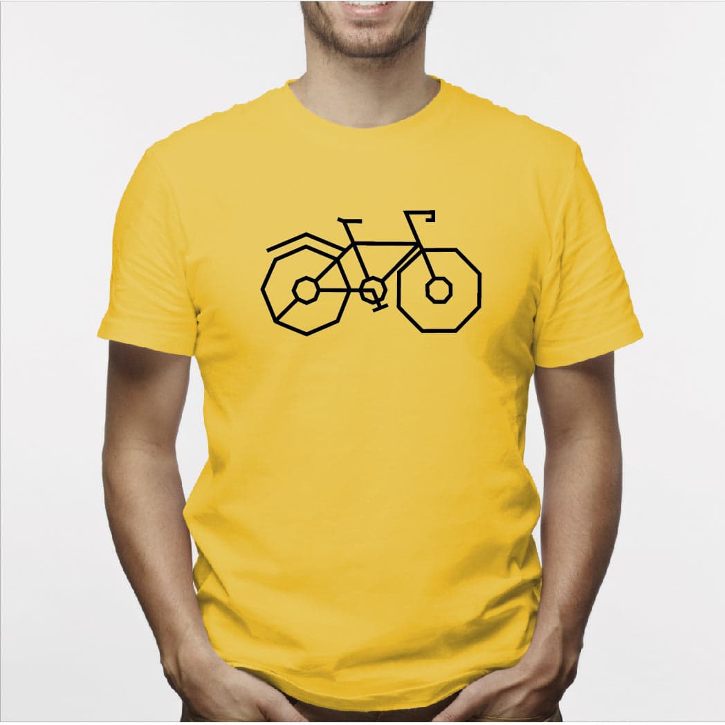 Camisa estampada para hombre tipo T-shirt Bicicleta CICLISTA GEOMETRICO — foto 4