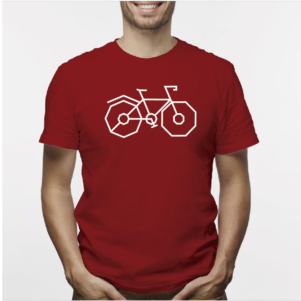 Camisa estampada para hombre tipo T-shirt Bicicleta CICLISTA GEOMETRICO — foto 7