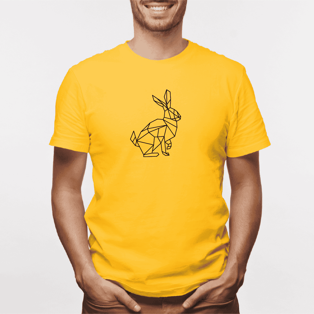 Camisa estampada para hombre tipo T-shirt Conejo Geometrico