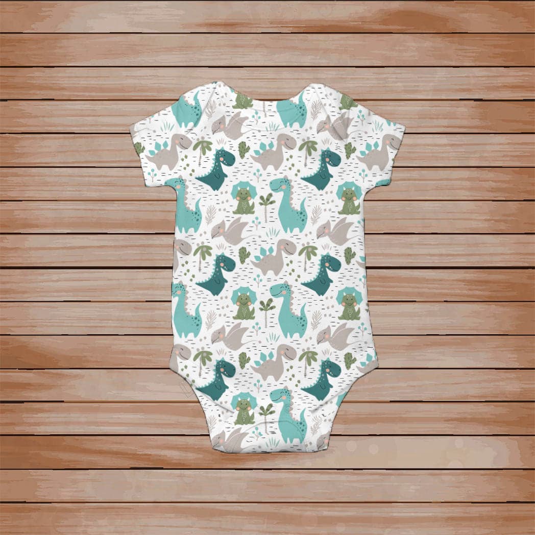 Body para bebe (mameluco) estampado con Dino — foto 1