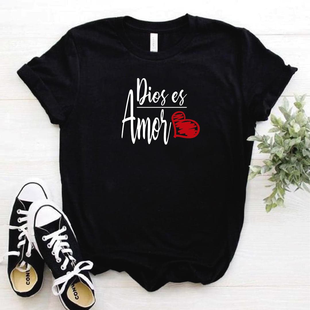 Camisa estampada Cristiana tipo T- shirt Dios es Amor — foto 3