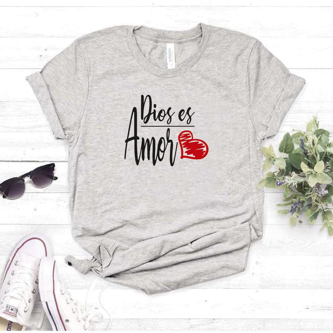 Camisa estampada Cristiana tipo T- shirt Dios es Amor — foto 8