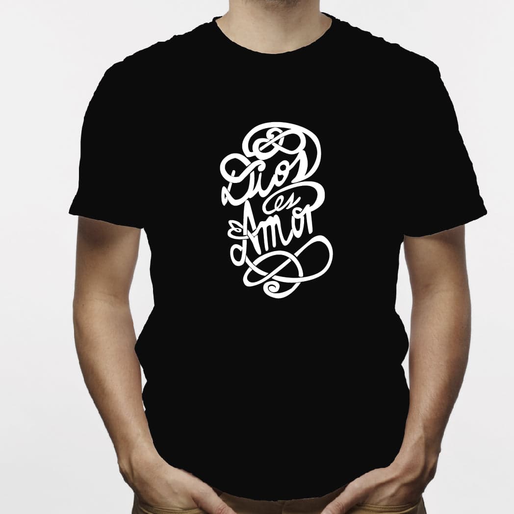 Camiseta estampada hombre T-shirt DIOS ES AMOR — foto 1