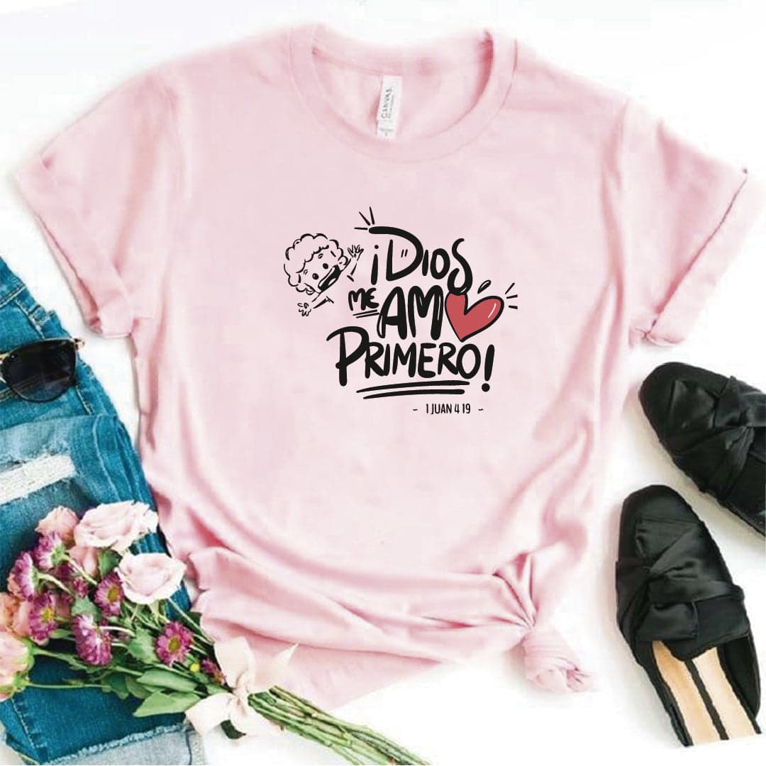 Camisa estampada Cristiana tipo T- shirt Dios me amo Primero — foto 7