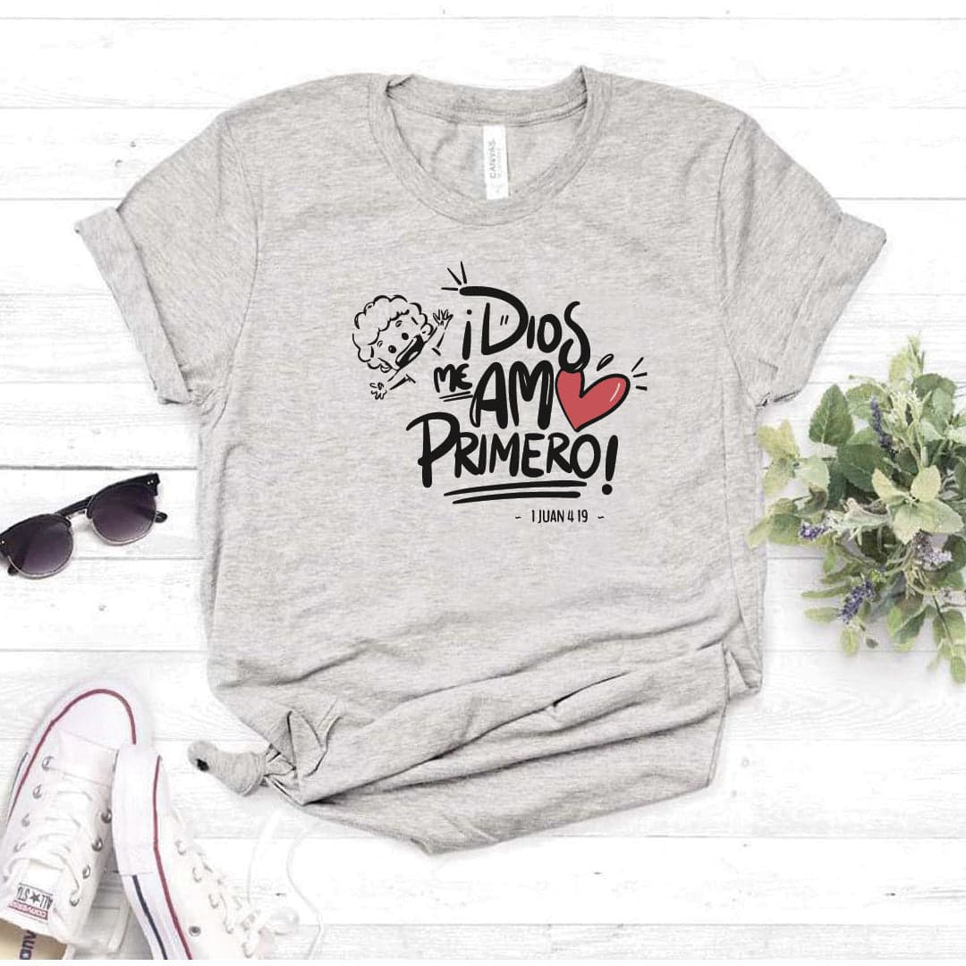Camisa estampada Cristiana tipo T- shirt Dios me amo Primero — foto 8