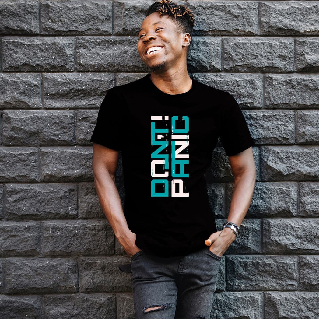 Camisa estampada para hombre tipo T-Shirt Dont Panic — foto 2