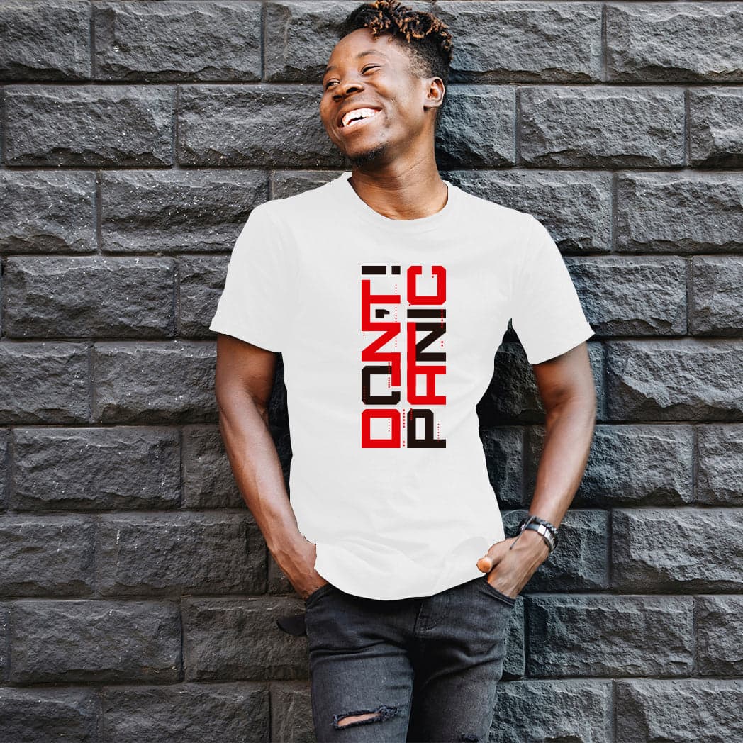Camisa estampada para hombre tipo T-Shirt Dont Panic — foto 1