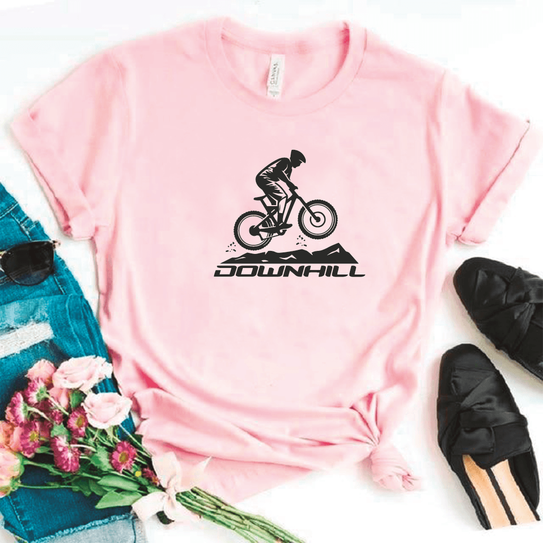Camiseta estampada tipo T-shirt DOWNLINE BICICLETA SOBRE MONTAÑA (CICLISTAS) (DAMA) — foto 6