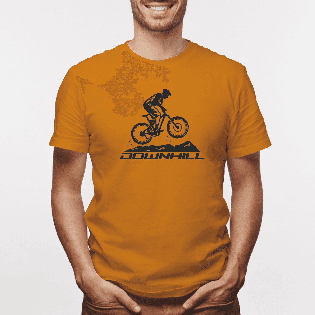Camiseta estampada tipo T-shirt DOWNLINE BICICLETA SOBRE MONTAÑA (CICLISTAS) (HOMBRE) — foto 5