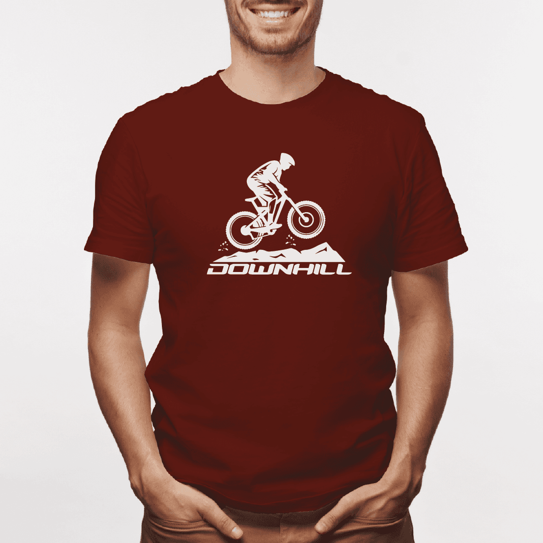 Camiseta estampada tipo T-shirt DOWNLINE BICICLETA SOBRE MONTAÑA (CICLISTAS) (HOMBRE) — foto 6