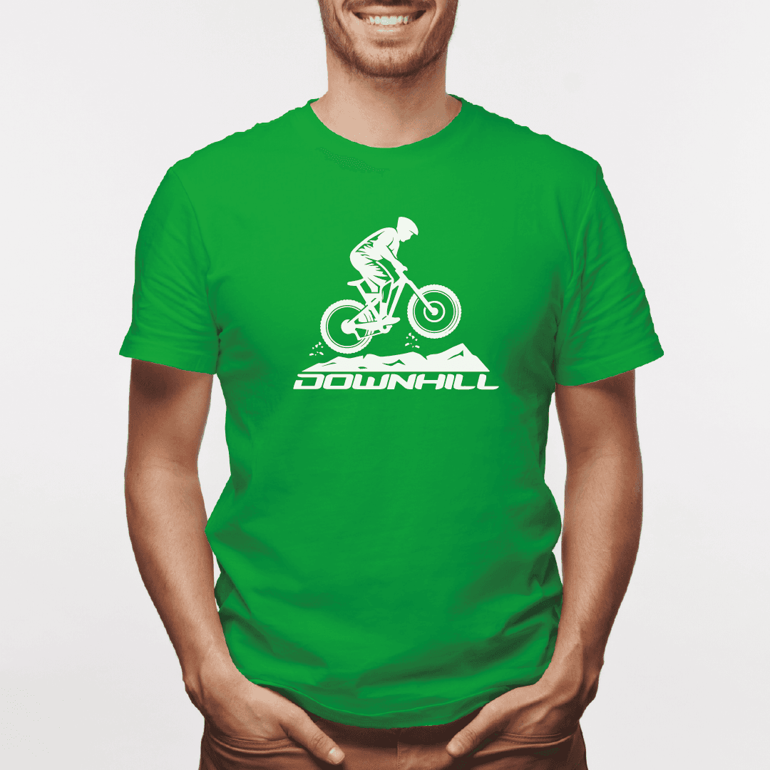 Camiseta estampada tipo T-shirt DOWNLINE BICICLETA SOBRE MONTAÑA (CICLISTAS) (HOMBRE) — foto 7