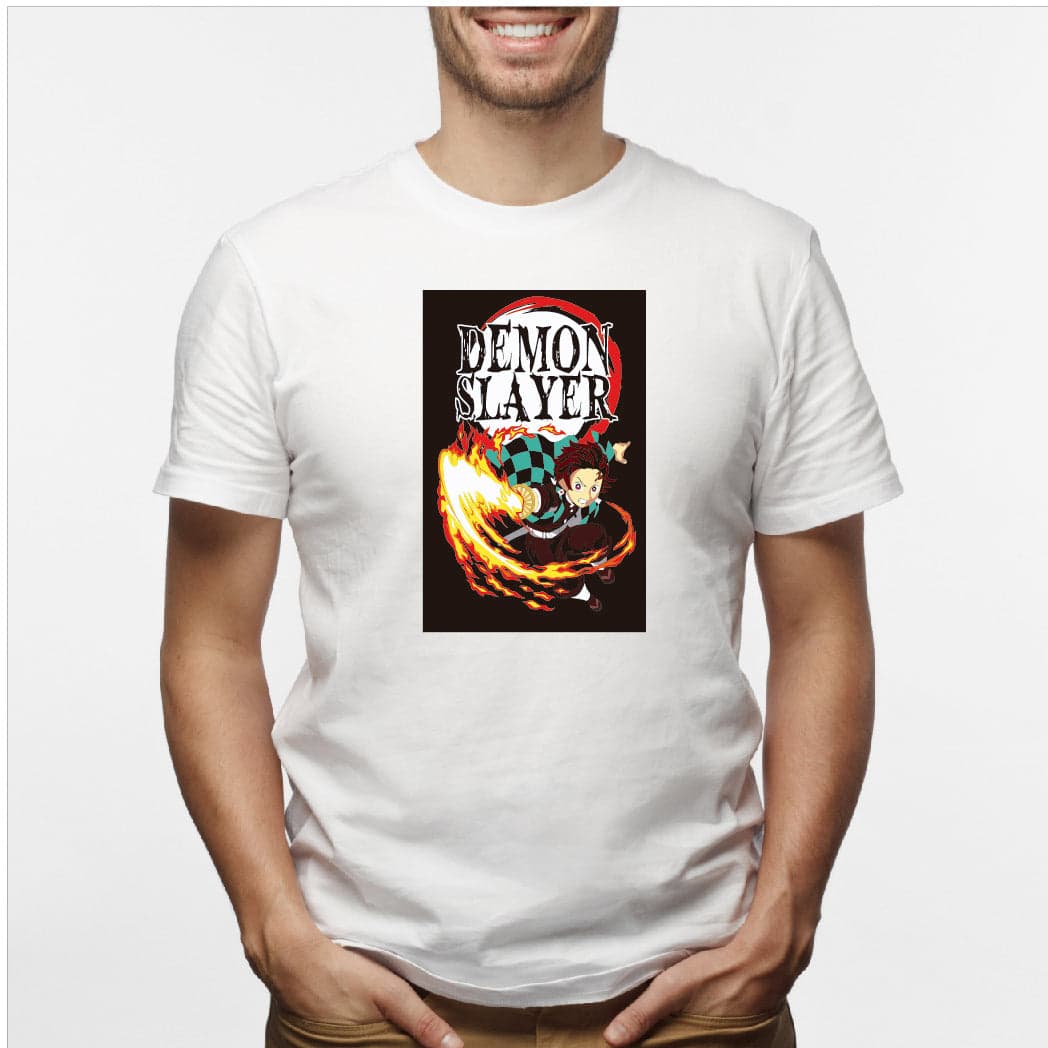Camisa estampada en algodón para hombre tipo T-shirt Demon Slayer — foto 6