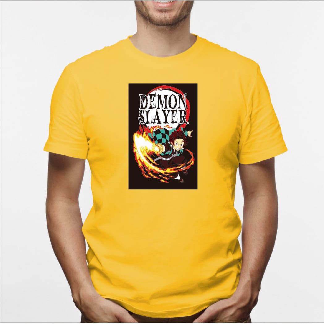Camisa estampada en algodón para hombre tipo T-shirt Demon Slayer — foto 7