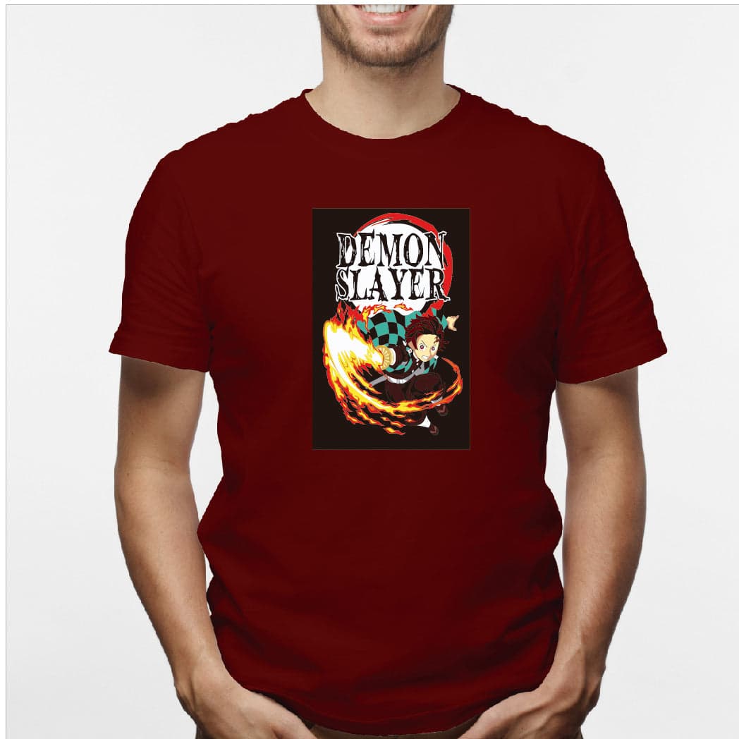 Camisa estampada en algodón para hombre tipo T-shirt Demon Slayer — foto 1